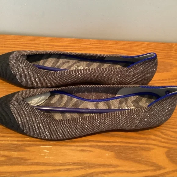 Rothy's The Point Twighlight Metallic Cap Toe Size 10 NWOB *RETIRED - Picture 5 of 6